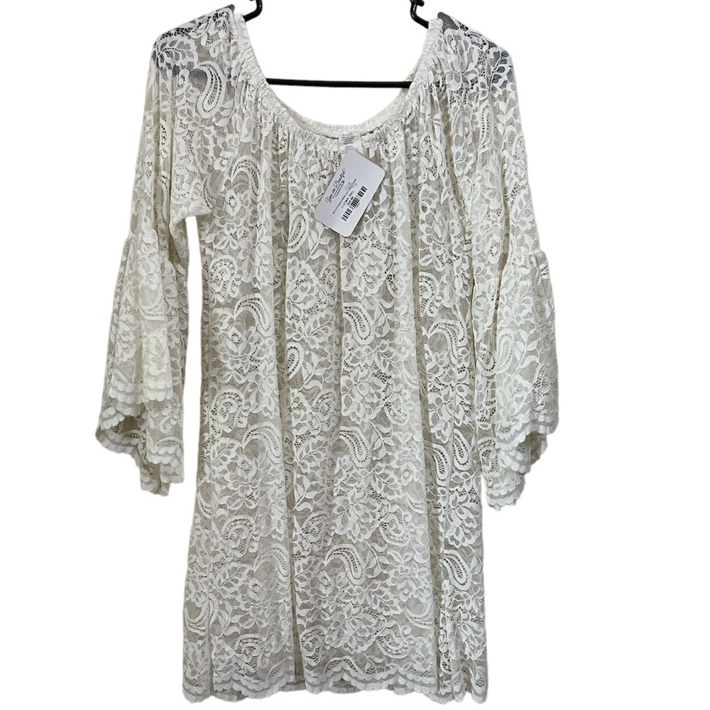 White Lace Tunic Size Small.